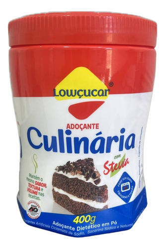 Adoçante Culinário Com Stévia 400g Lowçucar