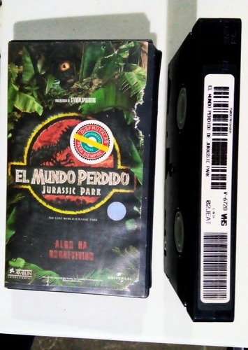 Película Vhs Jurassic Park El Mundo Perdido 1997 (Usado)