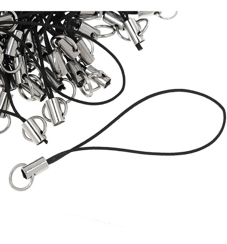 Imagen 4 de 10 de El Teléfono Celular Móvil Cables De La Correa Negro