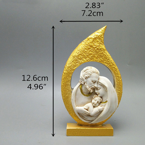 Figura Religiosa Decorativa En Molde De Resina Epoxídica (2