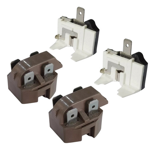 Kit 2 Rele Ptc + 2 Protetor Termico Universal Geladeira 110v