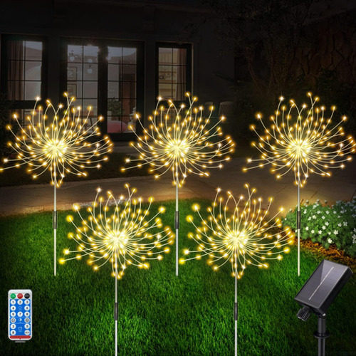 Luces Solares Impermeables Para Fuegos Artificiales, Guirnal