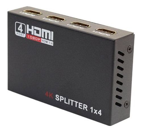 Duplicador Splitter Cabo Hdmi 1x4 Divisor Full Hd 1.4 3d Hub