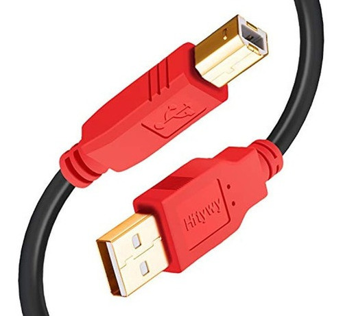 Cable Usb 2.0 Para Impresora (macho A Macho Para Hp Canon)