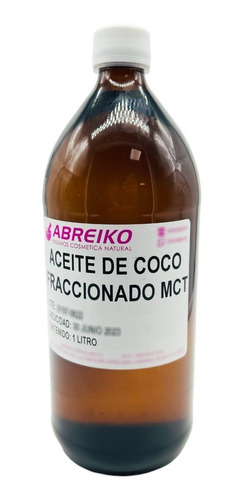 Aceite De Coco Fraccionado Mct 1 Litro