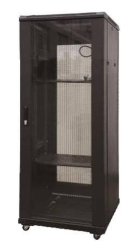 Rack -vf- 22u De Piso 600x600 Negro Puerta Hiperventilada