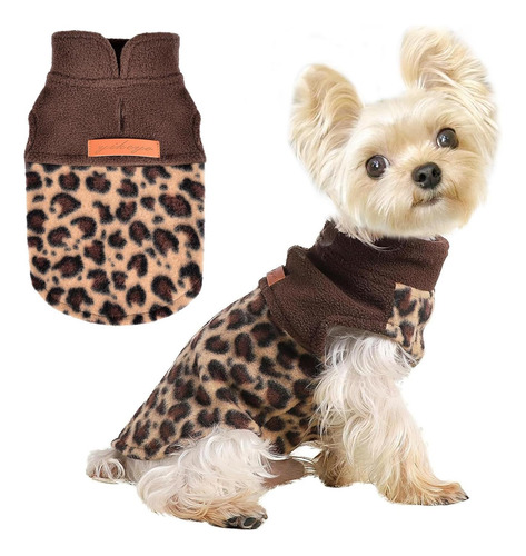 Vestido De Vana De Vellón Sweater Leopard Ropa Para Perros P
