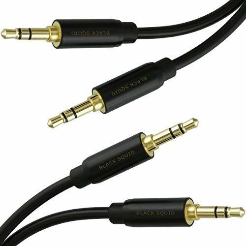 Auxiliar De Cable De 2 Pack 1 5 Pies Blindado Aux Cable...