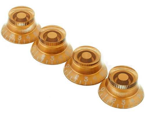 Kit Com 4 Knobs Piramidal Hat Gibson Prhk020 Dourado