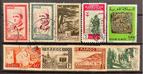 Marruecos - Lote De 9 Sellos - Temas Varios P880