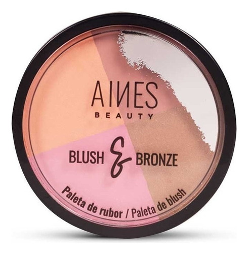 Paleta De Rubor Aines Beauty Blush & Bronze 4 Colores 9g