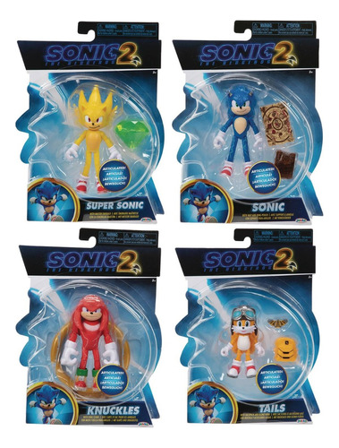 Figura Sonic 2 Surtido 10cm Articulado Wabro 0491