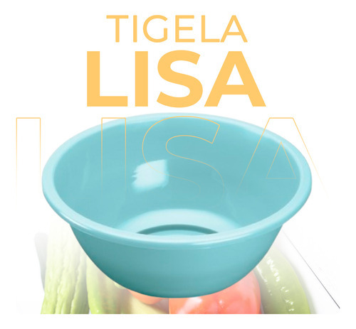 Tigela Redonda Saladeira Colorida Com 8,5 Litros Multiuso
