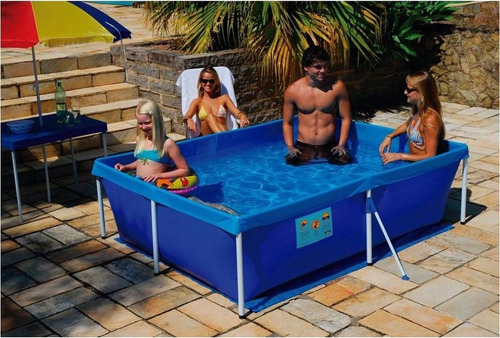 Piscina Mor 2000litros Estrutural Kit Piscina + Capa + Forro