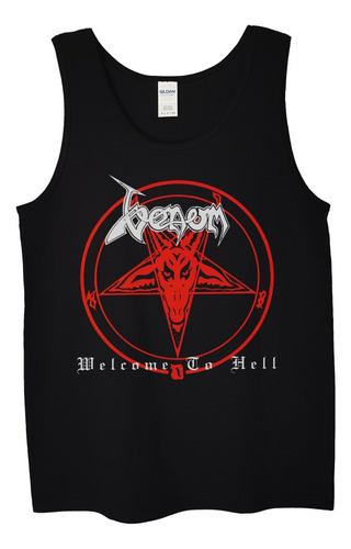 Polera Musculosa Venom Welcome To Hell Metal Abominatron