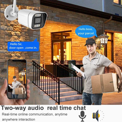 Camara Onvif Bullet Wifi 5mp Icsee Ip66 Epa