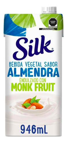 Bebida Vegetal Silk Almendra Con Monk Fruit De 946 Ml