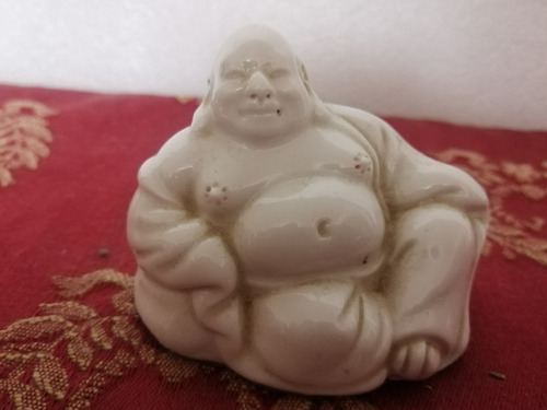 Estatua Buda Porcelana China Antigua Le Blanc Siglo 19