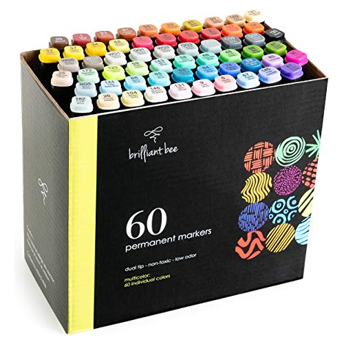 Set De Marcadores Permanentes - 60 Colores Vibrantes, P...