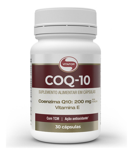 Coenzima Q10 30 Cap (200mg P/ Porção) - Vitafor