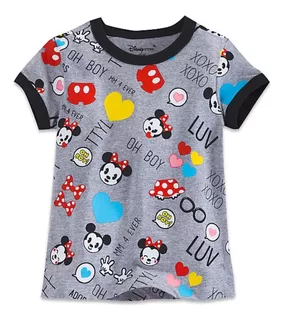 Minnie Tsum Tsum Emoji Polo Niña Talla 2/3 Original Disney