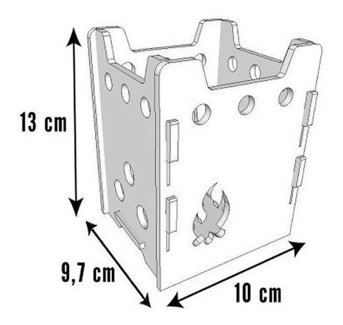 Imagen 5 de 10 de Hornillo Solocamping Lanín - Incluye Estuche