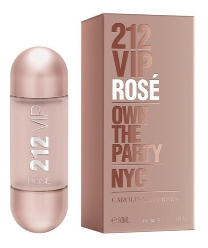 Hair Mist 212 Vip Rosé ( Perfume Para Cabelo) 30ml + Amostra