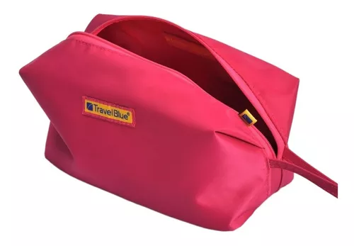 Organizador para el bolso en materiales reciclados rosa