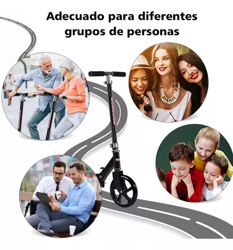 Scooter Adulto Con Freno Mano Ajustable Plegable Nergo