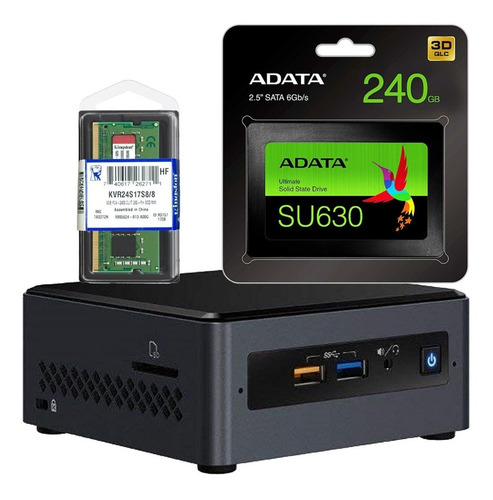 Mini Pc Intel Nuc Celeron J4005 Nuc7cjyh Ddr4 Hdmi 240gb 8gb