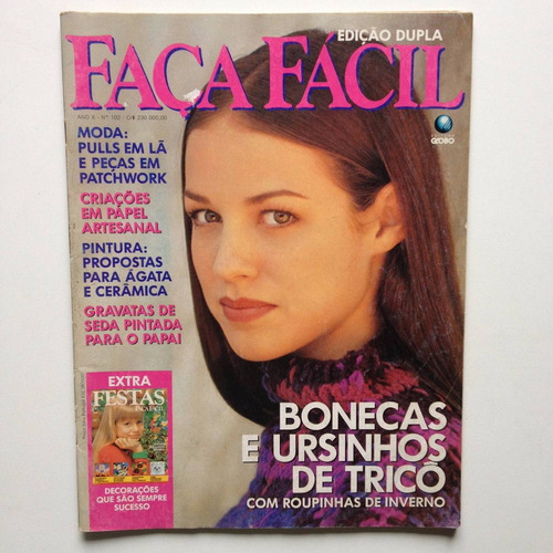 Revista Faça Fácil Bonecas Ursinhos De Tricô Roupinhas Bc296