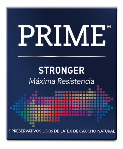 Preservativos Prime Stronger Cajita X 3u Máxima Resistencia 