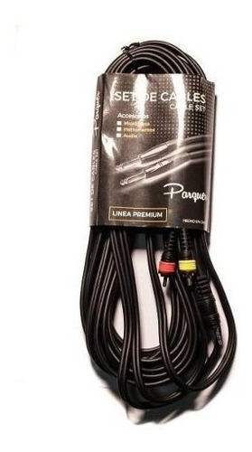 Cable Rca Macho A Mini Plug Stereo 3 Mtrs Parquer Cuota