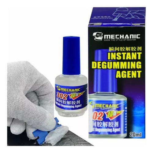 Liquido Removedor Pegamento Quita Goma 20ml Mechanic Mcn-302