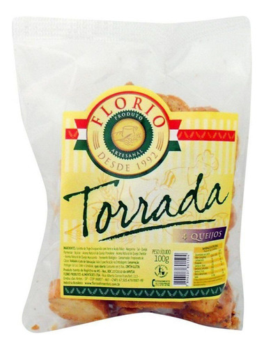 Torrada 4 Queijos Florio 100g