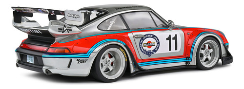 Miniatura Porsche 911 Rauh-welt Begriff (993) Bodykit Martini Racing 2020 Prateado 1:18 Solido