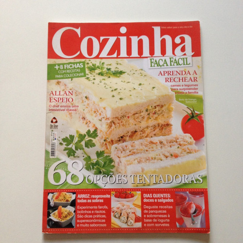 Revista Cozinha Faça Fácil  68 Opções Tentadoras