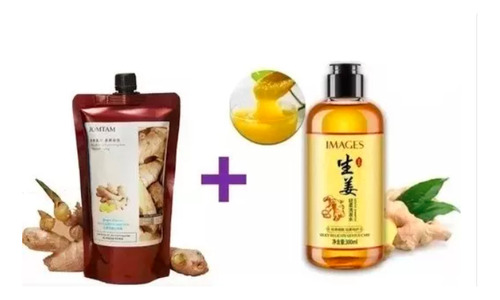 Kit 2 Cuidado Cabello Jengibre Repara Hidrata Crecimiento