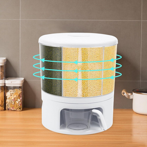 Dispensador De Granos Rotatorio 360° Juoptgj 11kg 6