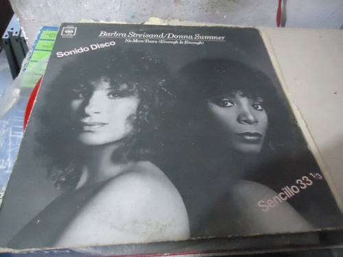 Barbra Streisand Donna Summer No More Tears Single Lp