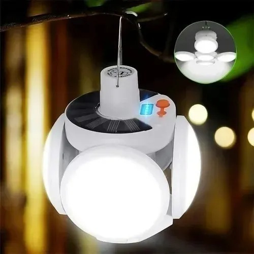 Lampara Solar De Emergencia Bombilla Redonda Led