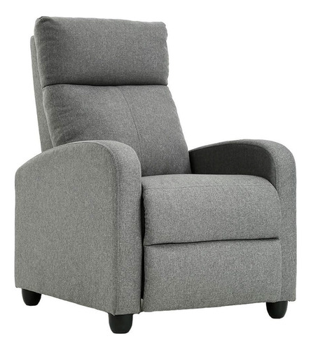 Sillón Poltrona Sofá Reclinable Recliner - Tapizado En Lino