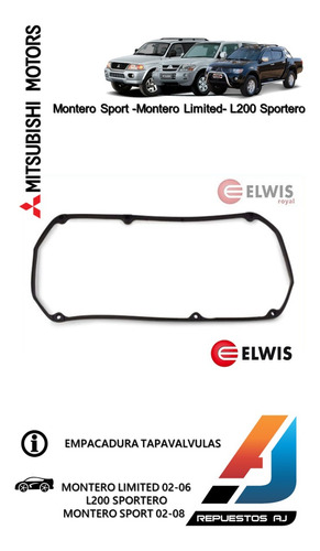 Empacadura Tapavalvula Mitsubishi Montero Sport/ Limited