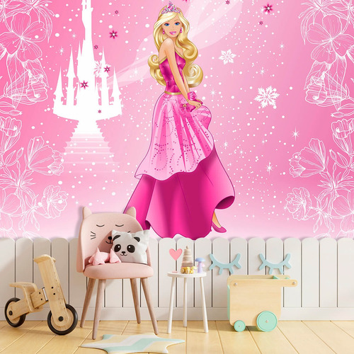 Painel Adesivo Vinil Autocolante Barbie M²       