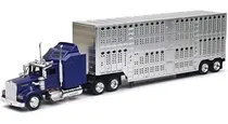 Comprar Tráiler Kenworth W900 Jaula Ganadera New Ray 1:43