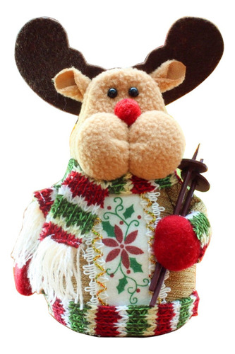 . Set De Decoración Festiva Con Adornos Navideños Con Renos