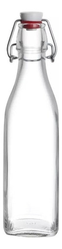 Botella Rocco Swing De Bormioli, Vidrio Transparente Con Tap