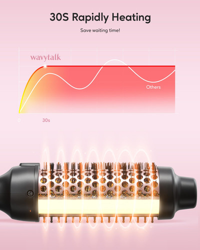 Cepillo Térmico Wavytalk Pro Para Un Aspecto Reventado De 4