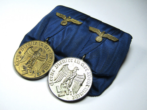 Medallas Alemanas Por Años De Servicio Pasador De Gala (Usado)