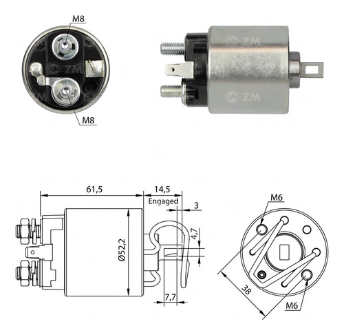 Solenoide Arranque Isuzu Trooper 3.2 3.5 Acura Slx 3.2 3.5
